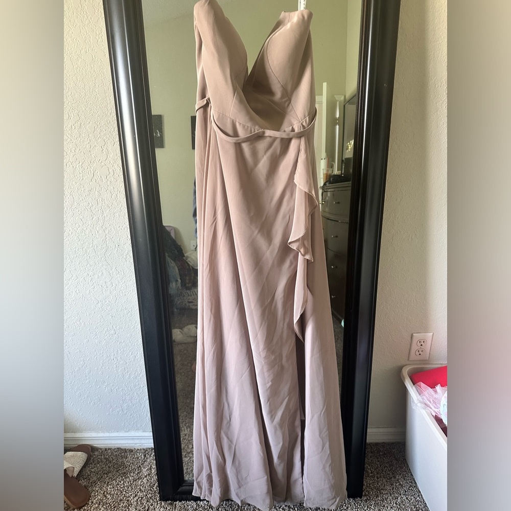 Azazie Naeem dress Size A10 Taupe